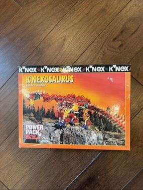 Vintage Rare Power Pack K’ Nex K’NEXOSAURUS Builds 3 Models Unopened